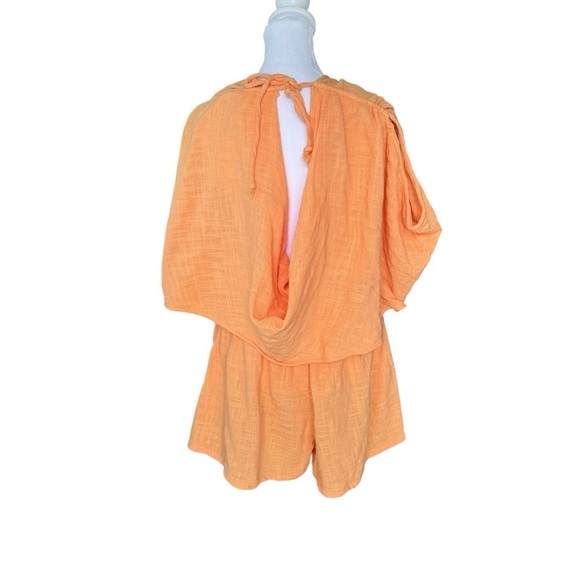 Free People - Pietro Tie Back Romper Sz M - Picture 6 of 9